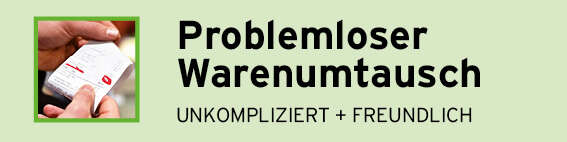 Problemloser Warenumtausch
